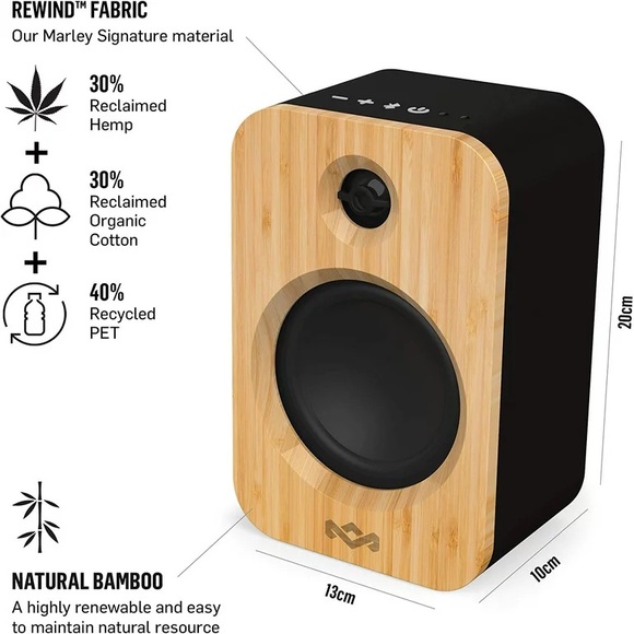 NWT: House of Marley Get Together Duo Wireless Bluetooth Speakers - Picture 5 of 6